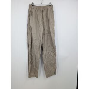 Nike Clima Fit Tan Men's Large Nylon Pants Pockets Hiking Camping Fishing **